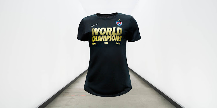 3 Women's Shirts Nike World Star Kit Usa Cup 2015 Champions 5qFXw0O
